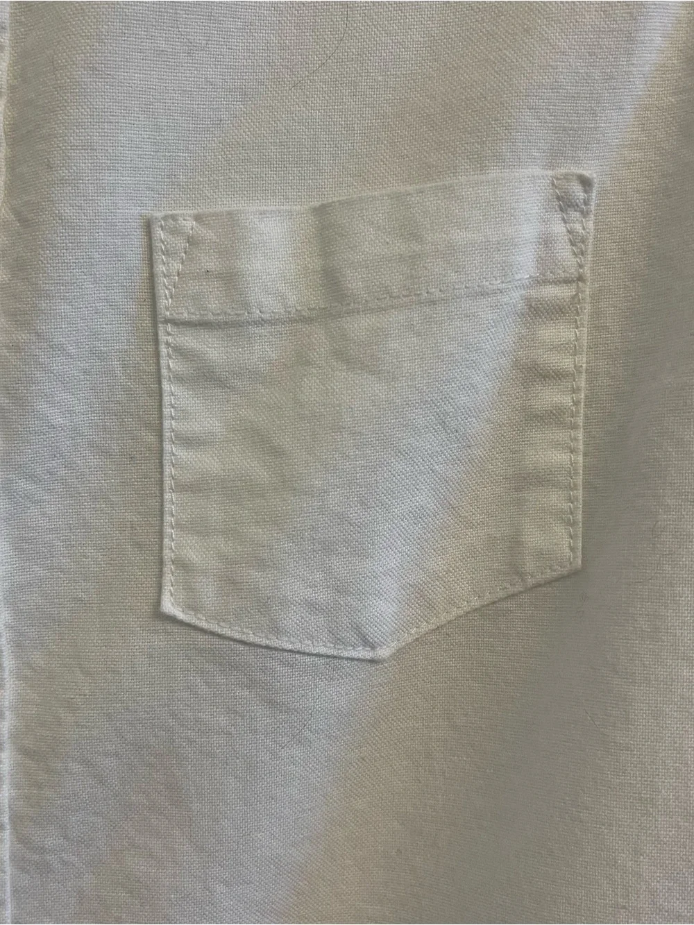 Janie and Jack Boys Size 3 White Solid Long Sleeve Button-Down Cotton Shirt Prep
